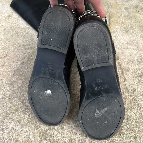 Unisa Women's Unteylor Black Faux Leather Moto Wide Calf Boot Size 8 - Picture 9 of 10